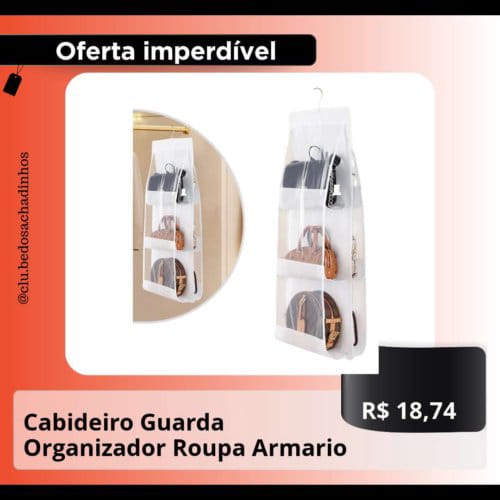 Cabideiro Guarda Organizador Roupa Armário