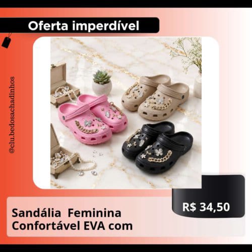 Sandália Feminina Confortável EVA